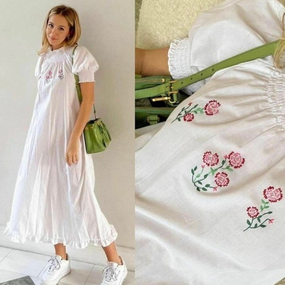 RARE Hill House Caroline Embroidered Nap Dress